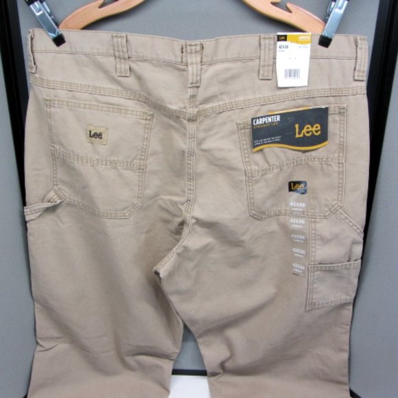 LEE Carpenter Straight Leg Pants. 2 Pair one NWT and one NWOT. Size 42 x 36. - Picture 8 of 12